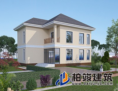 这是一种非常适合农村自建的别墅设计，造价便宜，经济实惠。